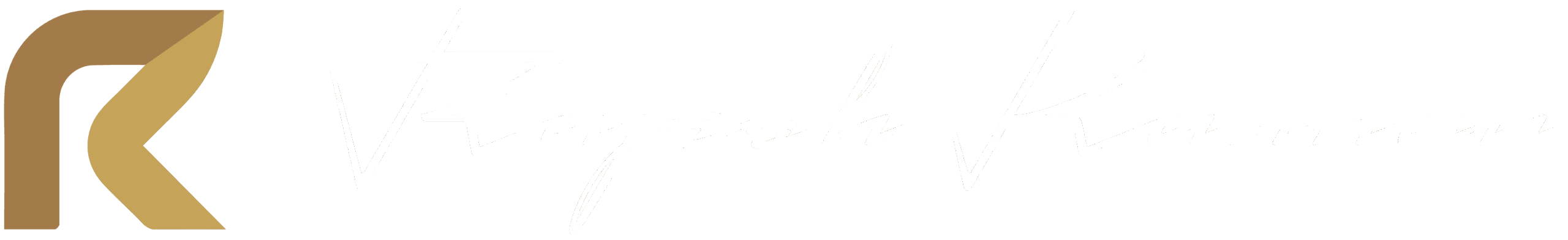 Full logotype for Advocate K. Rajesh Kannan's legal practice in Kochi.