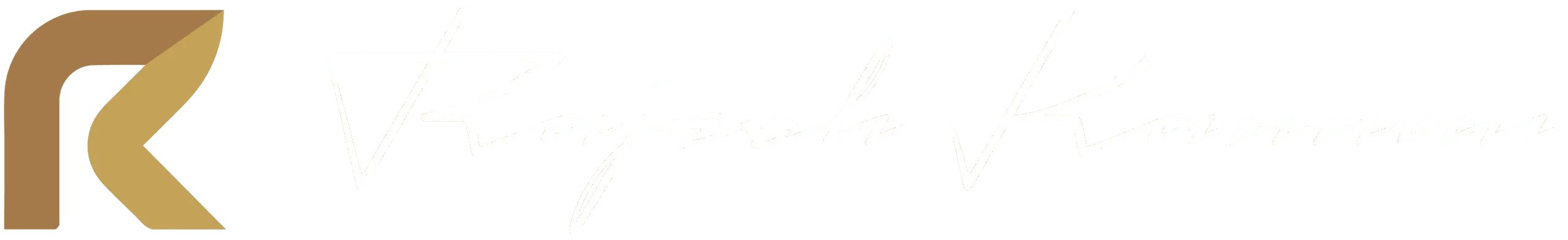 Full logotype for Advocate K. Rajesh Kannan's legal practice in Kochi.