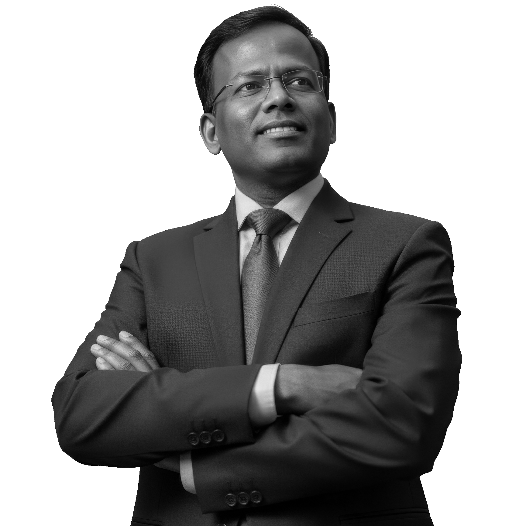 Professional portrait of Advocate K Rajesh Kannan, a leading lawyer practicing at the High Court of Kerala in Kochi.